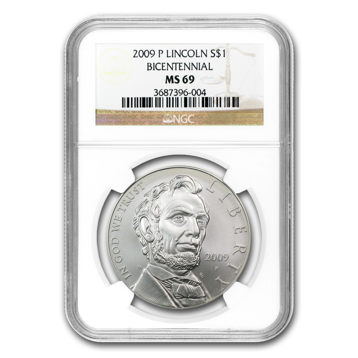 Buy 2009-P Abraham Lincoln $1 Silver Commem MS-69 NGC | APMEX