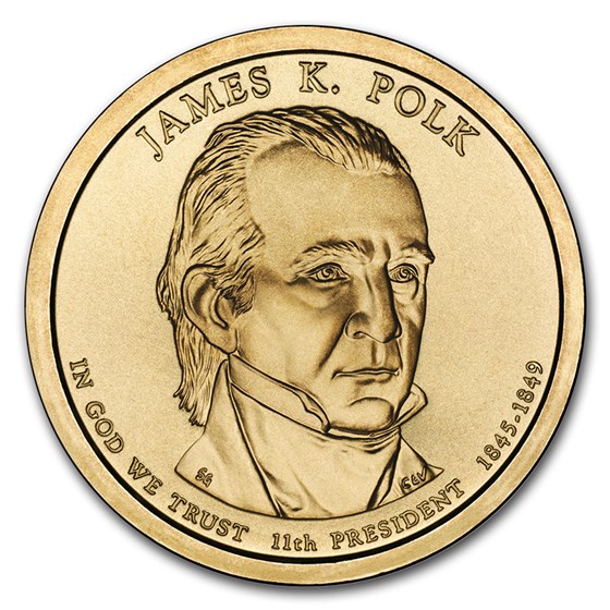 2009-P James Polk Presidential Dollar BU 2009-P James Polk Presidential Dollar BU