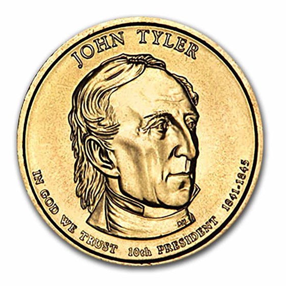 2009-P John Tyler 25-Coin Presidential Dollar Roll 2009-P John Tyler 25-Coin Presidential Dollar Roll