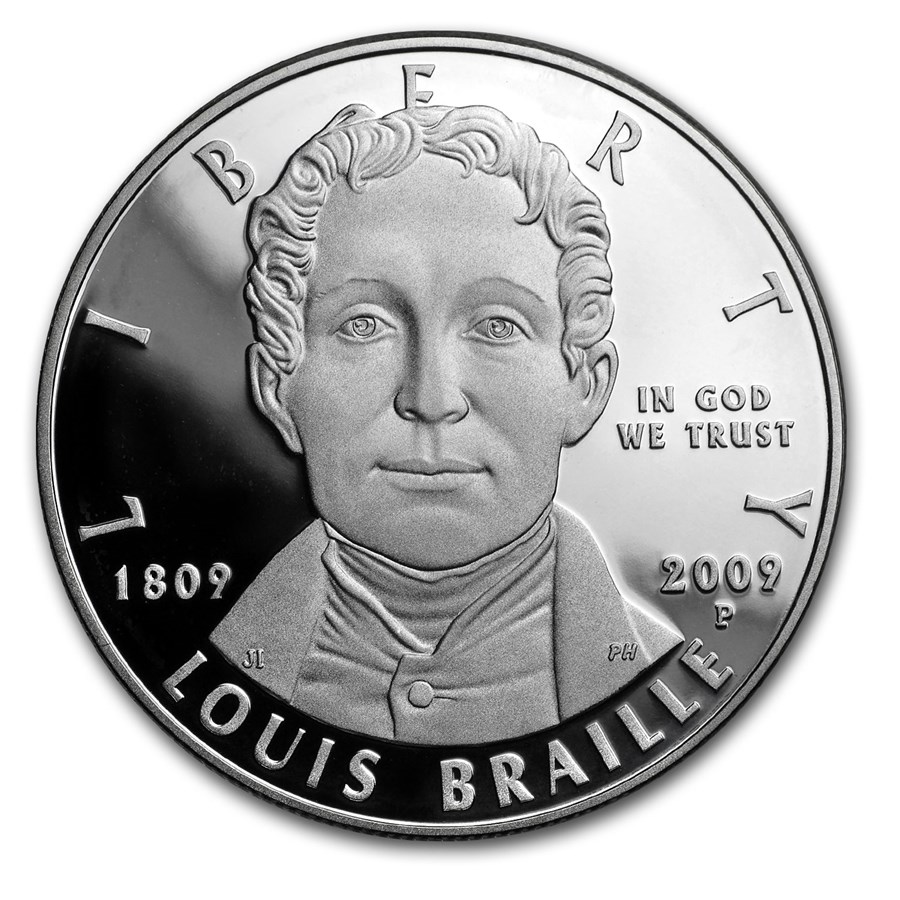 2009-P Louis Braille $1 Silver Commem Proof (Capsule only)