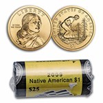 2009-P Native Amer $1 - Three Sisters (25-Coin Mint Roll) BU