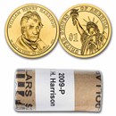 2009-P William Harrison 25-Coin Presidential Dollar Roll