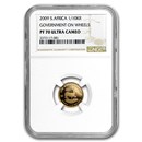 2009 S. Africa 1/10 oz Gold Krugerrand PF-70 NGC (Govt on Wheels)