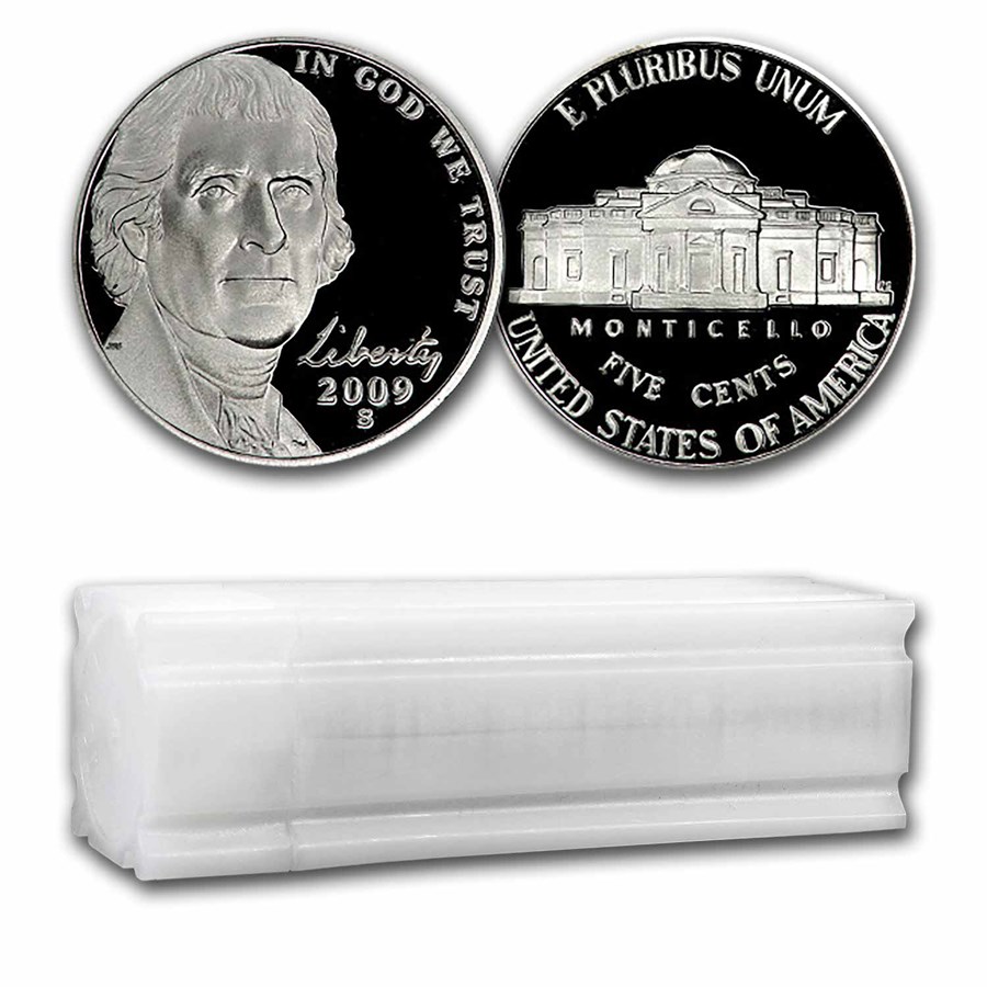 2009-S Jefferson Nickel 40-Coin Roll Proof