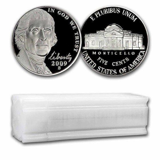 2009-S Jefferson Nickel 40-Coin Roll Proof 2009-S Jefferson Nickel 40-Coin Roll Proof