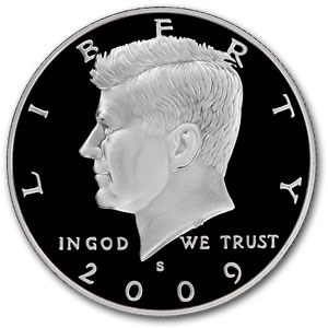 2009-S Silver Kennedy Half Dollar Gem Proof 2009-S Silver Kennedy Half Dollar Gem Proof