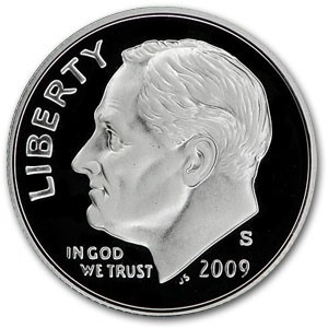 2009-S Silver Roosevelt Dime Gem Proof 2009-S Silver Roosevelt Dime Gem Proof