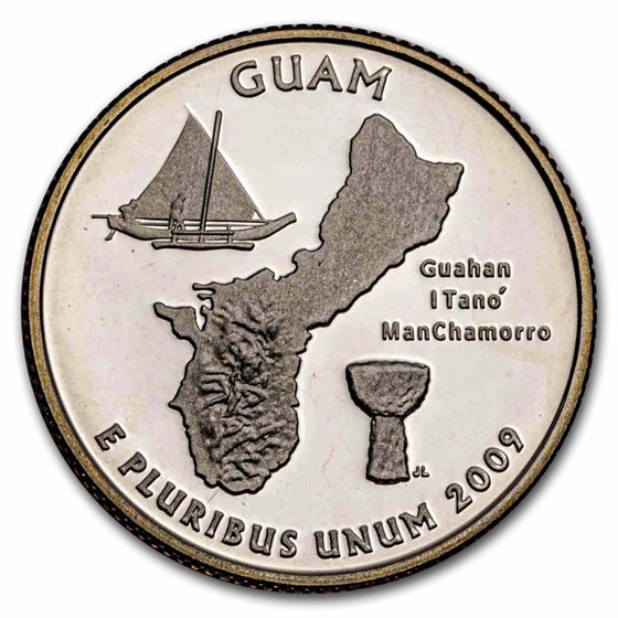 2009-S U.S. Territory Guam Quarter Proof 2009-S U.S. Territory Guam Quarter Proof