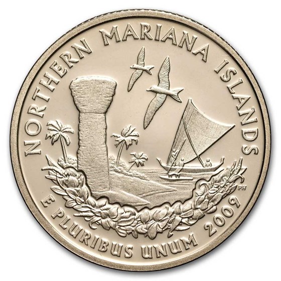 2009-S U.S. Territory Northern Mariana Islands Quarter Proof 2009-S U.S. Territory Northern Mariana Islands Quarter Proof