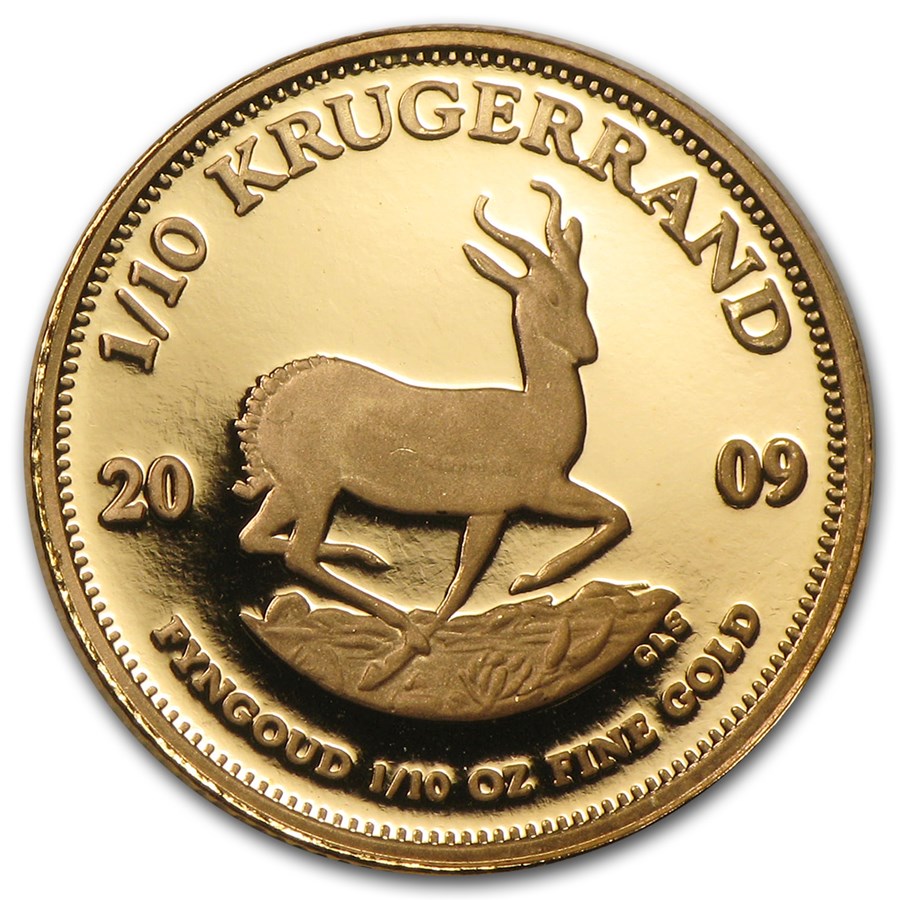 2009 South Africa 1/10 oz Proof Gold Krugerrand