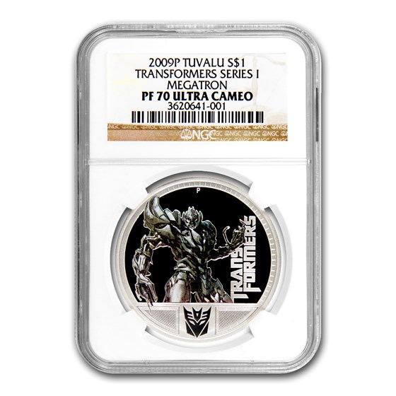 2009 Tuvalu 1 oz Silver 1st Transformer PF-70 NGC (Megatron) 2009 Tuvalu 1 oz Silver 1st Transformer PF-70 NGC (Megatron)