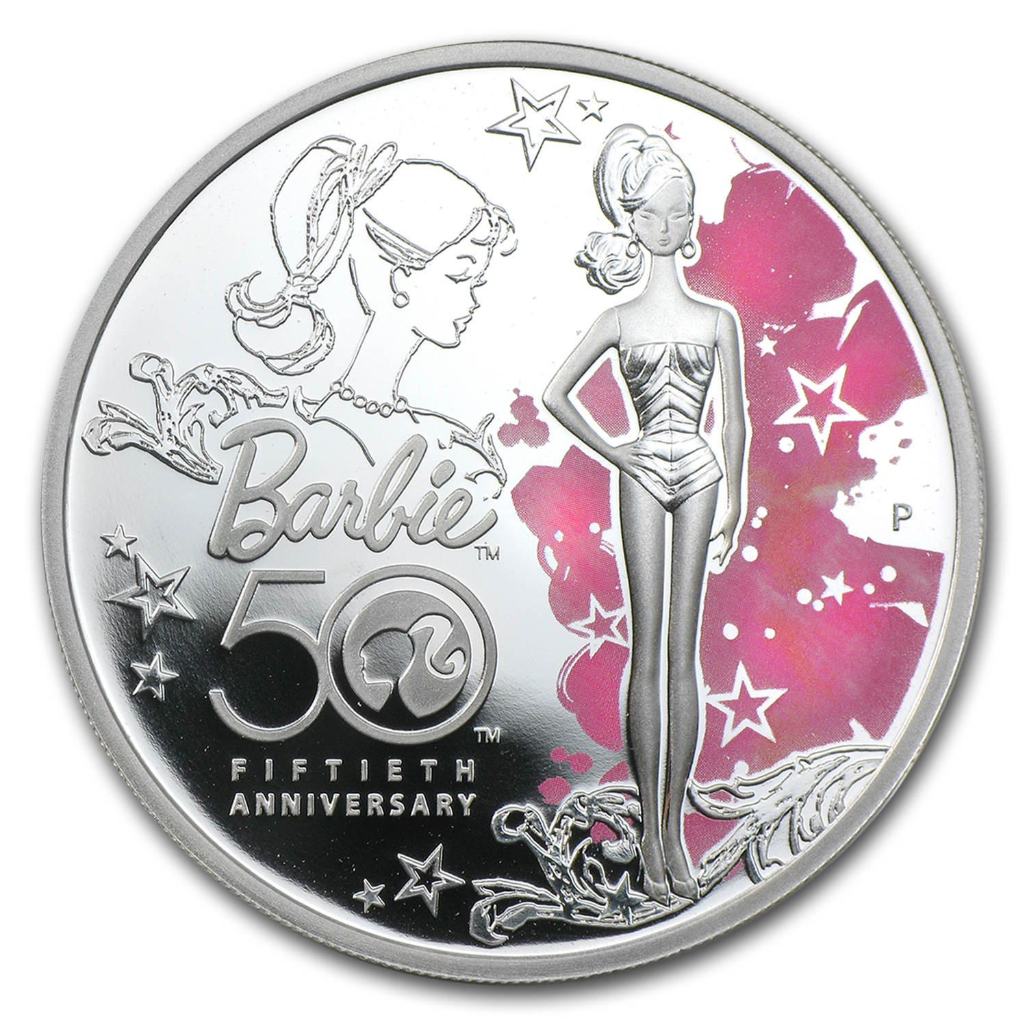 Buy 2009 Tuvalu 1 oz Silver Barbie 50th Anniversary Proof | APMEX