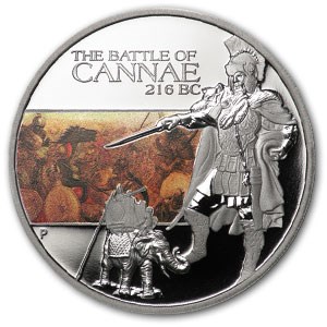 2009 Tuvalu 1 oz Silver Battle of Cannae Proof 2009 Tuvalu 1 oz Silver Battle of Cannae Proof
