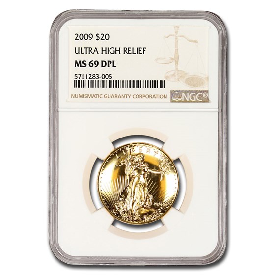 2009 Ultra High Relief Double Eagle MS-69 DPL NGC 2009 Ultra High Relief Double Eagle MS-69 DPL NGC