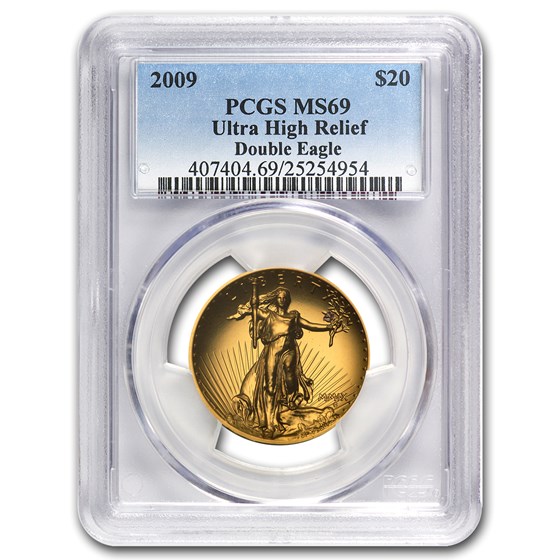 2009 Ultra High Relief Double Eagle MS-69 PCGS 2009 Ultra High Relief Double Eagle MS-69 PCGS