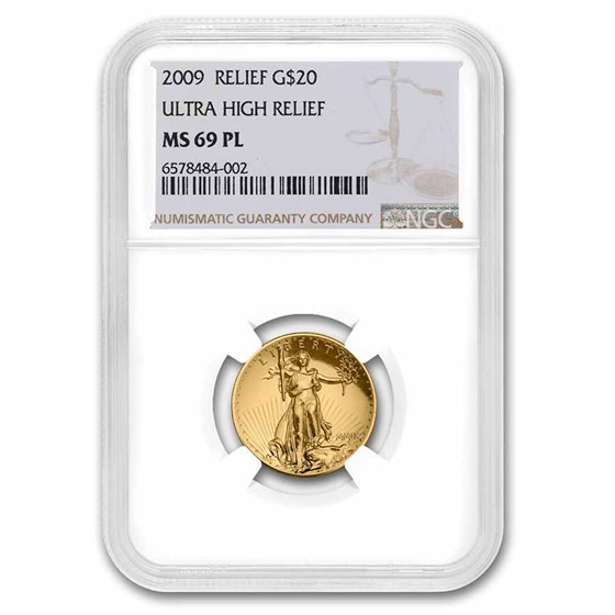 2009 Ultra High Relief Double Eagle MS-69 PL NGC 2009 Ultra High Relief Double Eagle MS-69 PL NGC