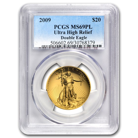 2009 Ultra High Relief Double Eagle MS-69 PL PCGS 2009 Ultra High Relief Double Eagle MS-69 PL PCGS