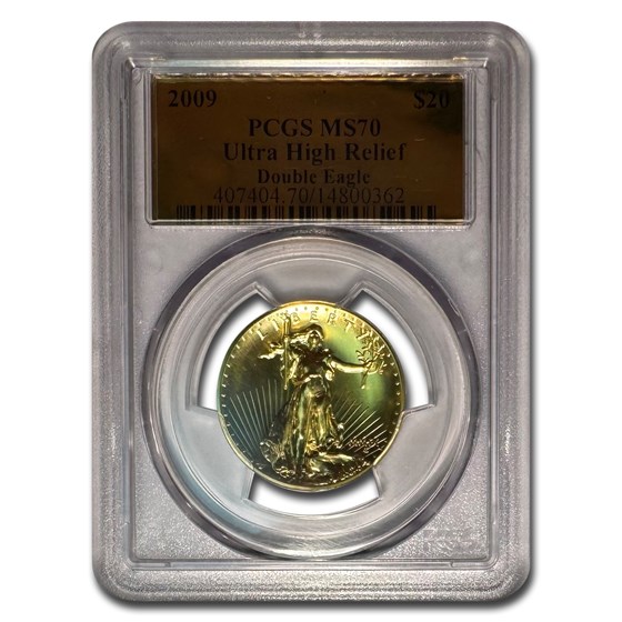 2009 Ultra High Relief Double Eagle MS-70 PCGS (Gold Foil) 2009 Ultra High Relief Double Eagle MS-70 PCGS (Gold Foil)