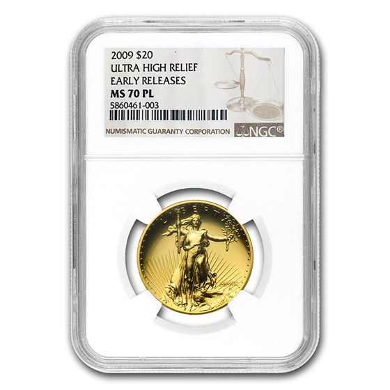 2009 Ultra High Relief Double Eagle MS-70 PL NGC (ER) 2009 Ultra High Relief Double Eagle MS-70 PL NGC (ER)