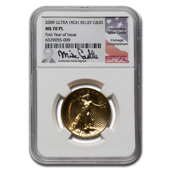 2009 Ultra High Relief Double Eagle MS-70 PL NGC (Mike Castle) 2009 Ultra High Relief Double Eagle MS-70 PL NGC (Mike Castle)