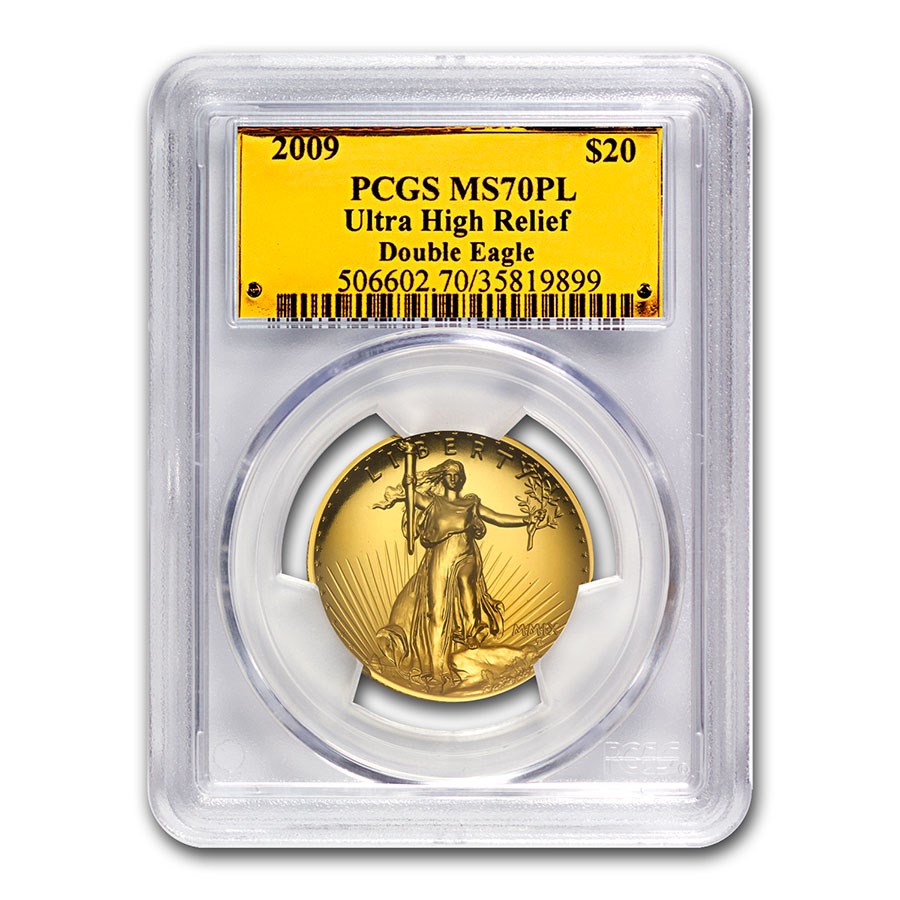 2009 Ultra High Relief Double Eagle MS-70 PL PCGS (Gold Foil)