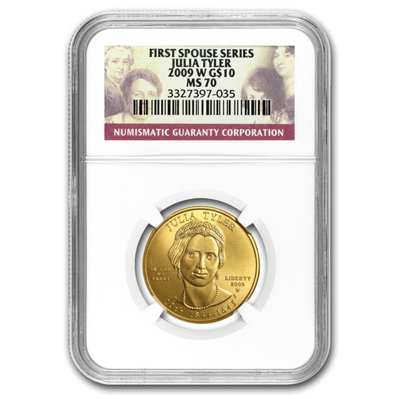 2009-W 1/2 oz Gold Julia Tyler MS-70 NGC 2009-W 1/2 oz Gold Julia Tyler MS-70 NGC