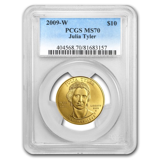 2009-W 1/2 oz Gold Julia Tyler MS-70 PCGS 2009-W 1/2 oz Gold Julia Tyler MS-70 PCGS