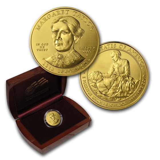2009-W 1/2 oz Gold Margaret Taylor BU (w/Box & COA) 2009-W 1/2 oz Gold Margaret Taylor BU (w/Box & COA)
