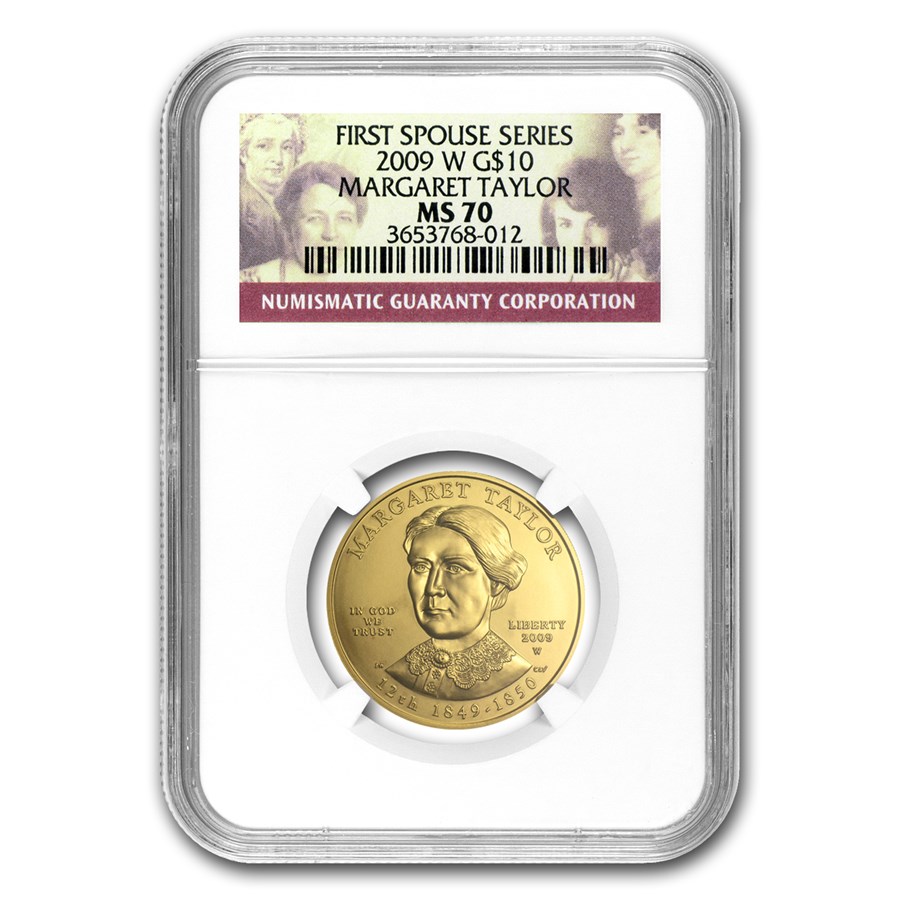 2009-W 1/2 oz Gold Margaret Taylor MS-70 NGC