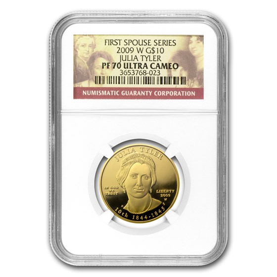 2009-W 1/2 oz Proof Gold Julia Tyler PF-70 NGC 2009-W 1/2 oz Proof Gold Julia Tyler PF-70 NGC