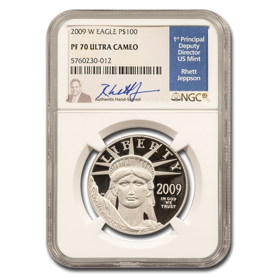 2009-W 1 oz Proof American Platinum Eagle PF-70 NGC (Jeppson) 2009-W 1 oz Proof American Platinum Eagle PF-70 NGC (Jeppson)