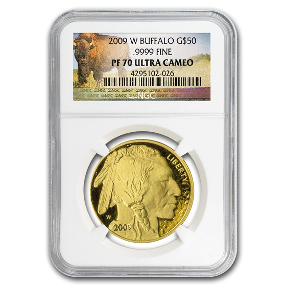 2009-W 1 oz Proof Gold Buffalo PF-70 NGC (Buffalo Label) 2009-W 1 oz Proof Gold Buffalo PF-70 NGC (Buffalo Label)
