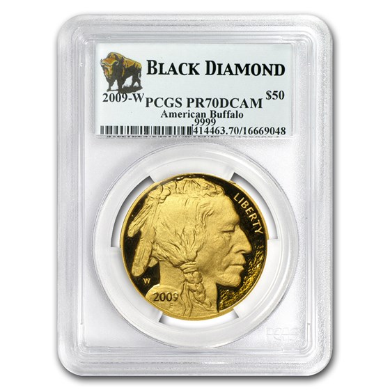 2009-W 1 oz Proof Gold Buffalo PR-70 PCGS (Black Diamond)