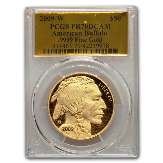 2009-W 1 oz Proof Gold Buffalo PR-70 PCGS (Gold Foil) 2009-W 1 oz Proof Gold Buffalo PR-70 PCGS (Gold Foil)
