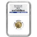 2010 1/10 oz American Gold Eagle MS-70 NGC (Early Releases)