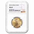 2010 1/2 oz American Gold Eagle MS-69 NGC