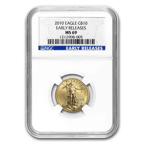 2010 1/4 oz American Gold Eagle MS-69 NGC (Early Releases) 2010 1/4 oz American Gold Eagle MS-69 NGC (Early Releases)