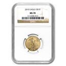 2010 1/4 oz American Gold Eagle MS-70 NGC