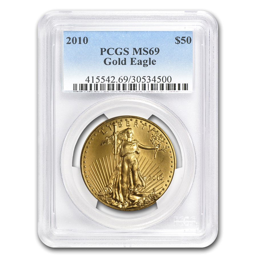 2010 1 oz American Gold Eagle MS-69 PCGS