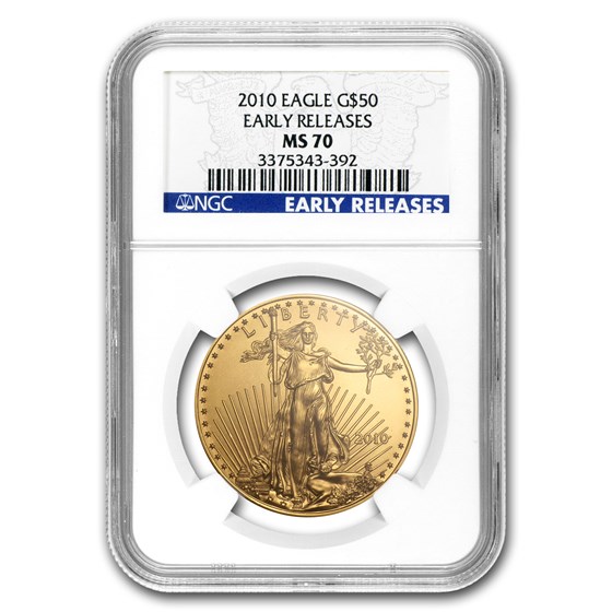 2010 1 oz American Gold Eagle MS-70 NGC (Early Releases) 2010 1 oz American Gold Eagle MS-70 NGC (Early Releases)