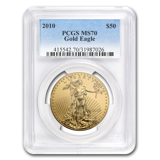2010 1 oz American Gold Eagle MS-70 PCGS 2010 1 oz American Gold Eagle MS-70 PCGS