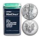 2010 1 oz American Silver Eagles (20-Coin MintDirect® Tube)