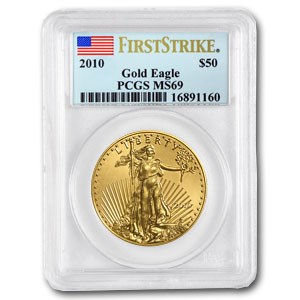 2010 1 oz Gold American Eagle MS-69 PCGS (FS) 2010 1 oz Gold American Eagle MS-69 PCGS (FS)