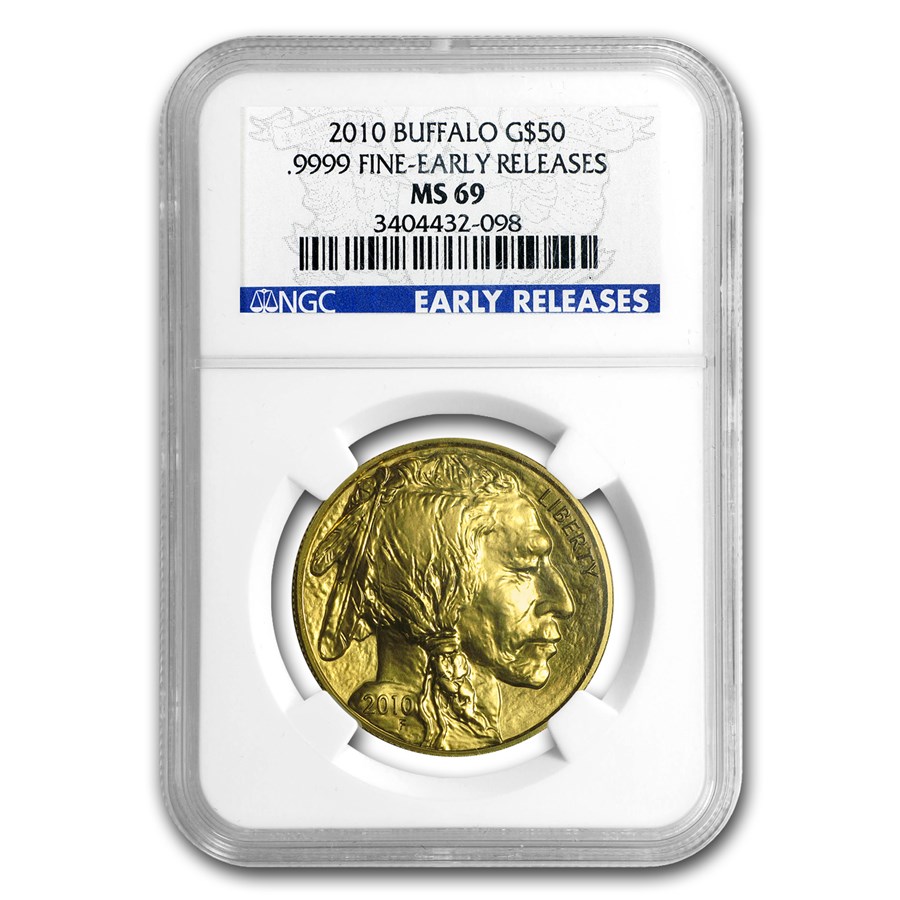 2010 1 oz Gold Buffalo MS-69 NGC (Early Releases)