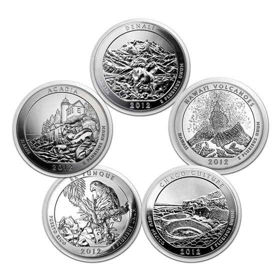 Buy 2010 2018 45 Coin 5 Oz Silver America The Beautiful Set Apmex