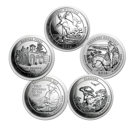 Buy 2010-2020 55-Coin 5 oz Silver America The Beautiful Set | APMEX