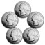 2010 5-Coin 5 oz Silver ATB Set (America the Beautiful)