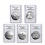 2010 5-Coin 5 oz Silver ATB Set MS-69 DMPL PCGS (FirstStrike®)