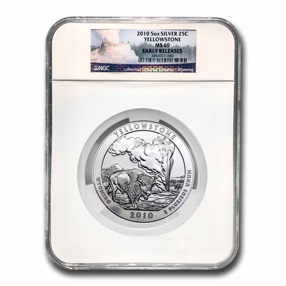 2010 5 oz Silver ATB Yellowstone MS-69 NGC (Early Release) 2010 5 oz Silver ATB Yellowstone MS-69 NGC (Early Release)