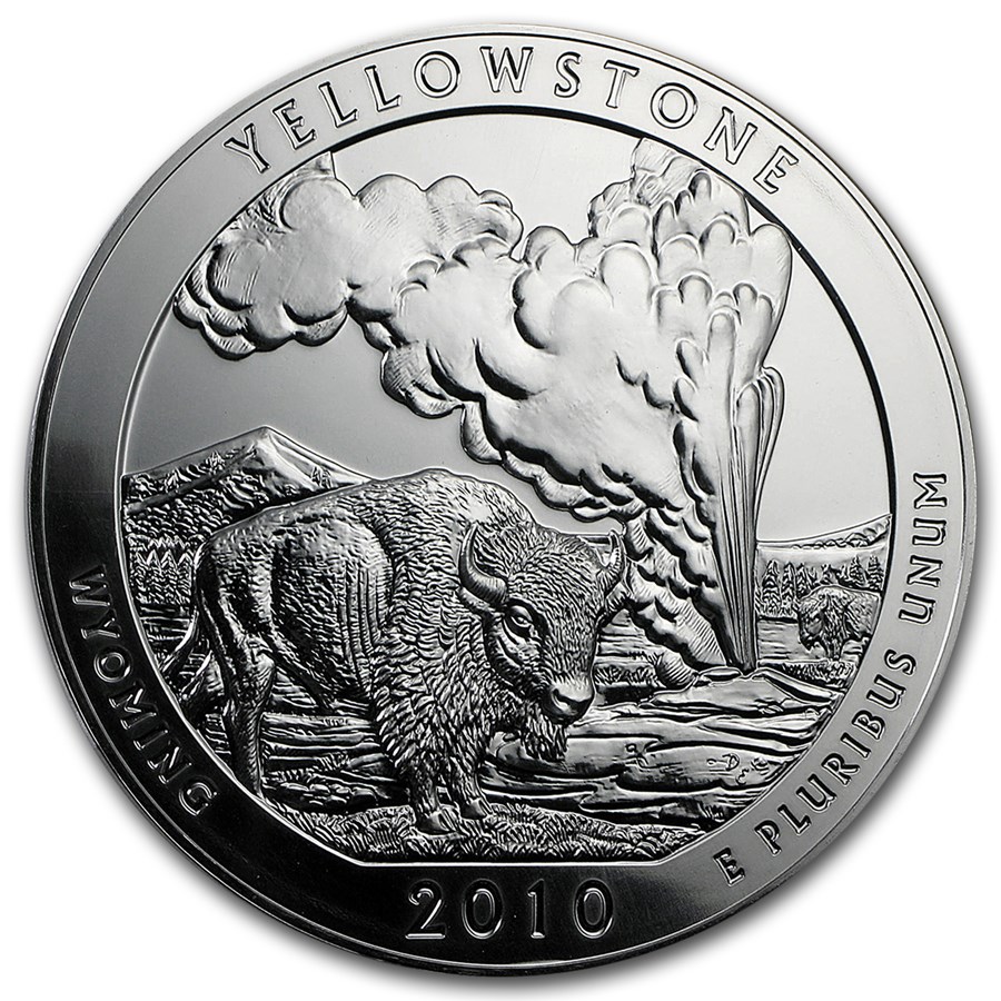 2010 5 oz Silver ATB Yellowstone National Park, WY